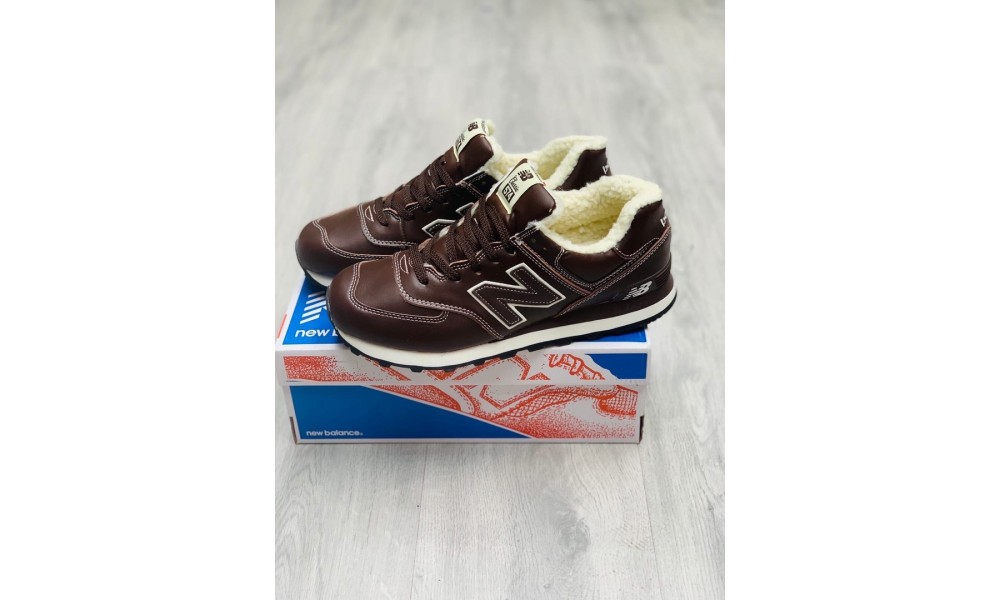 New balance cheap ml574 leather fur